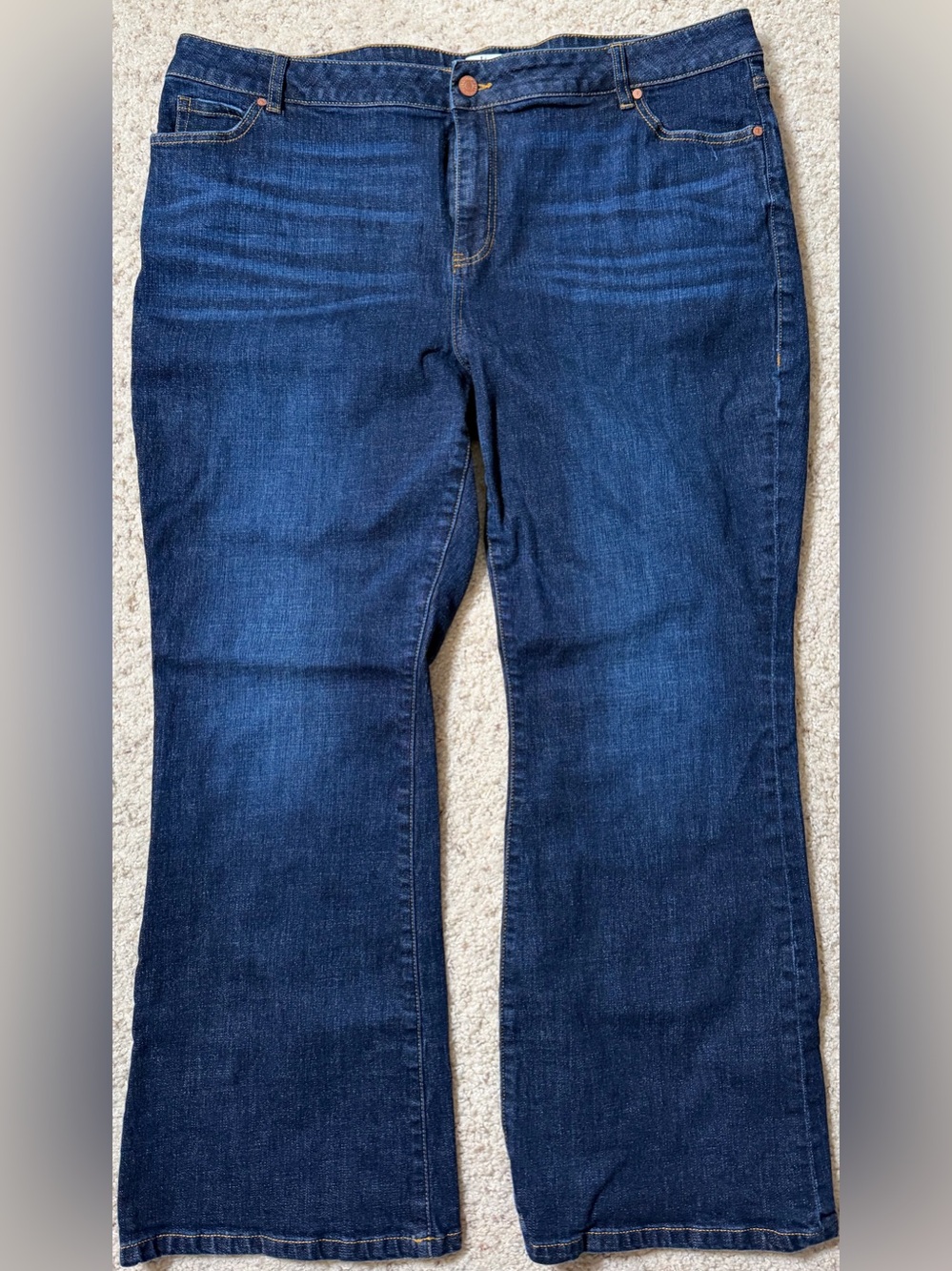 cabi Jeans Size 20 Dark Wash Stretch Bootcut Flare Denim #8878
